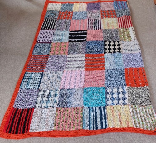 Gehäkelte patchwork decke - gehäkelte,
