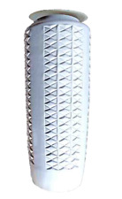 Große Bodenvase Vase weiß Porzellan Einsatz Rautenmuster 47 x 20 cm W.-Germany