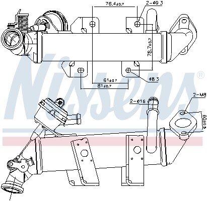989287 nissens kühler - 989287,