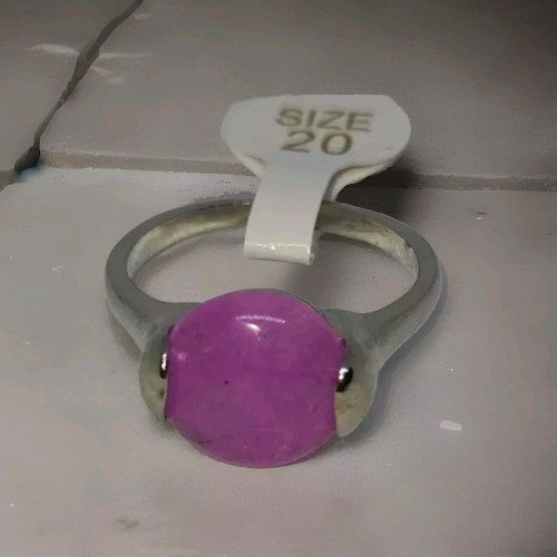 Damen ring naturstein - ring, silber