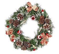 Adventskranz beleuchtet mit - , 10