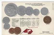 Schweiz Gold-Präge-Litho