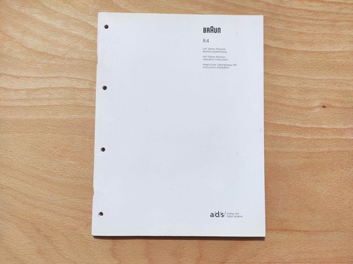 Braun s - r4, a/d/s/