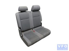 original 2er Sitzbank links Sitzreihe Stoff grau  VW Caddy 2K Doppelsitz hinten