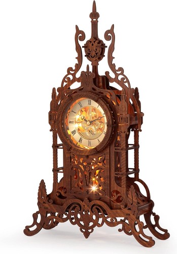Holzpuzzle turmuhr led - holzpuzzle,