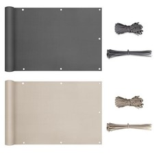 Balkonsichtschutz Blickdicht Ohne Bohren PES Balkonverkleidung Windschutz