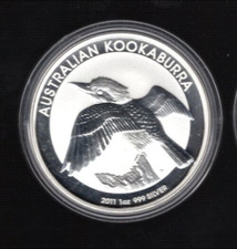 Australien 1 Unze Silber Kookaburra 2011 St. top Qualität aus der Teilrolle !