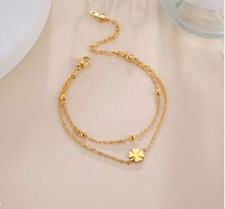 Kleeblatt Armband Armkette