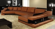 Ledersofa wohnlandschaft xxl - ledersofa,