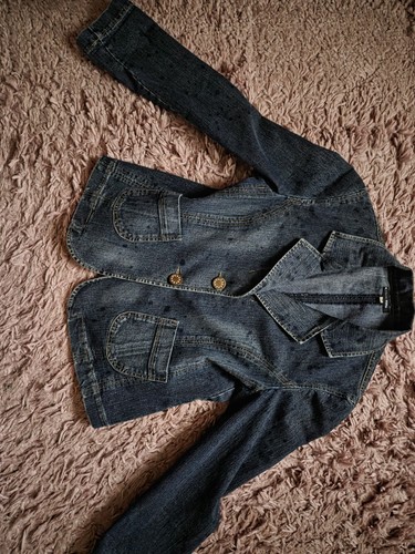 Taillierter jeans blazer - blazer, gr