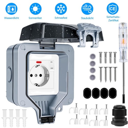 Ip66 steckdosen aufputz - ip66,
