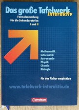 Das Große Tafelwerk Interaktiv,Formelsammlung für die Sekundarstufe I und II 