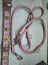 Set: Lederhalsband und Leine