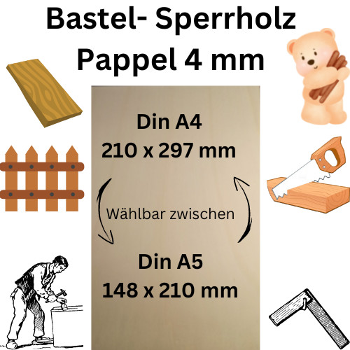 Sperrholz platten 4mm din - 4mm,