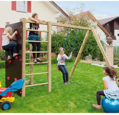 Klettergerüst mit spielturm - mit,