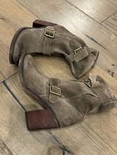Ibiza Womens Tan Suede Double