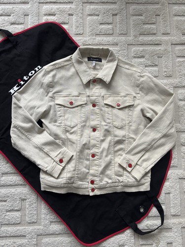 Kiton baumwoll jeansjacke - kiton,