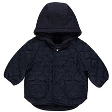Baby Jungen Jacke Winterjacke 80 86 Kapuze warm gefüttert Taufjacke 12-18 Monate
