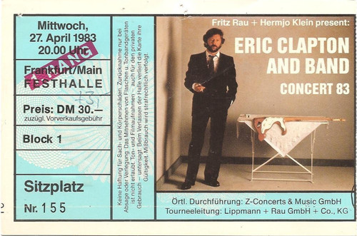 Eric clapton concert 1983 - clapton,