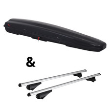 Für BMW X5 Typ G05 - Dachträger Menabo Tiger & Dachbox Arjes 280 Grundträger