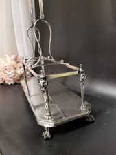 Antik Silber "Tantalos" für drei Karaffen England um 1900 Versilbert