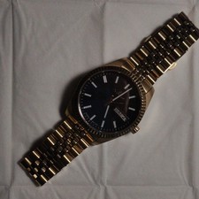 Dugena Men's Vento Watch Quartz Black Gold Stainless Steel Sapphire Crystal