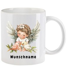Tasse mit Engel aquarell  Teil