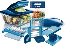 B-Ware Genius Nicer Dicer Chef 15tlg Blau, Zustand: sehr gut