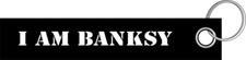 I am Banksy streetart Graffiti Spraydose Spray Schlüsselanhänger Lanyard 3x16cm