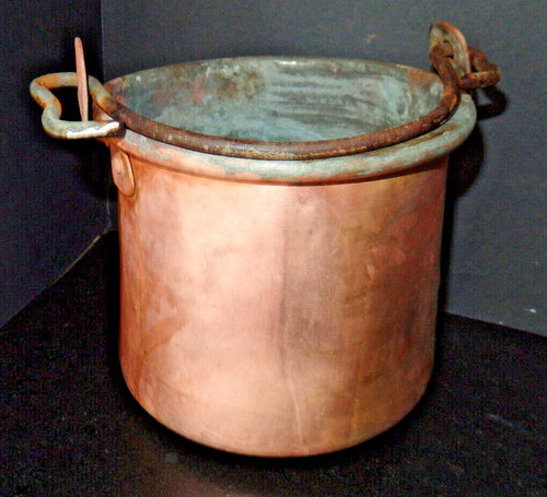 Kupferkessel mit henkel - mit,