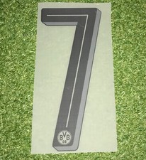 BVB Rückennummer #7 Flock in Matchworn Size für euer Dortmund Trikot 2016-2018