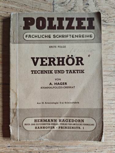 Verhör technik und taktik - verhör:,