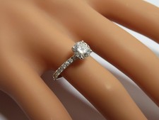 Solitaire Ring - 18K White