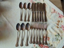 Besteck 18 Teile WMF Serie 3200 Barock 90er Silber für 6 Personen 