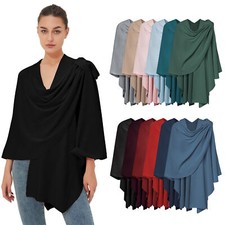 Damen Poncho Schal Cashmere