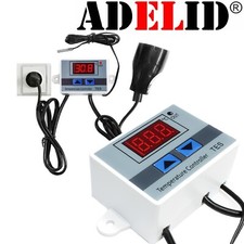DIGITAL LED TEMPERATURREGLER Thermostat Control Temperatur Fühler Regler 230V