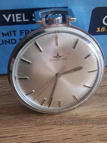 Flache dugena taschenuhr mit - ,