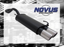 NOVUS Sportauspuff Gruppe N ESD 2x 90mm SR-Design für VW Polo 6N + 6N2