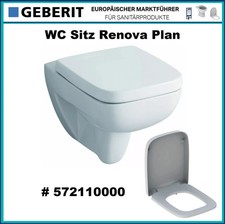 Renova Plan WC Sitz mit Deckel eckig weiß Duroplast #572110000 original verpackt