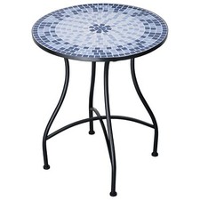 Mosaik Gartentisch Rund Metall