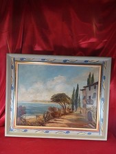 Altes ölgemälde mediterrane - altes,