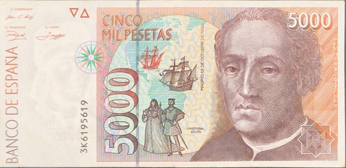 Spanien banknote 5000 - banknote, pesete
