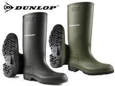 Dunlop Wellies Wellingtons Herren Damen Hoher Kalb Regen Muck Stiefel Schuhe Größe 3-13
