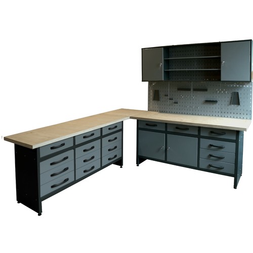 Werkstatt set werkbank mit - werkbank, 6