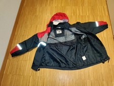 Jungen Wind und Regenjacke TCM, Übergang 134/140 rot, scwharz, weiß, Kapuze