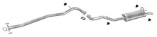 Auspuff für renault 1 4 - 19, 1.4
