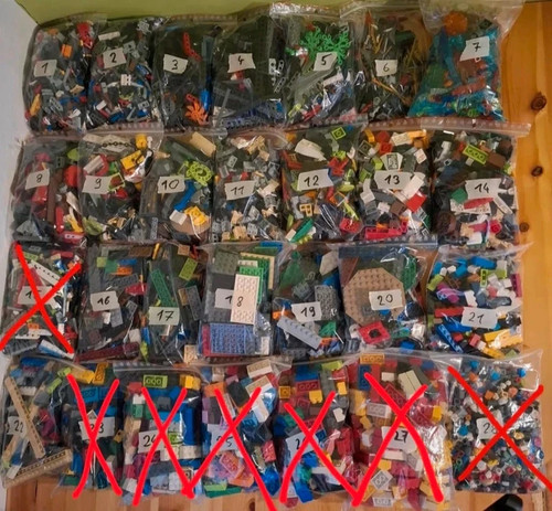 Lego teile sortiert und - lego-teile,