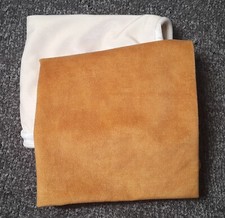 Kissenbezüge, samt, senf - 44x44 cm, creme - 44x40 cm