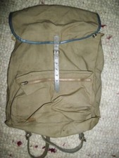 Alter Wanderrucksack Rucksack Stoff Tasche  Wanderer Bergsteiger Vintage