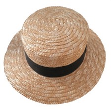 Strohhut  Naturstroh  Kreissäge  Urlaub See Sommer Maifest Musiker Tradition